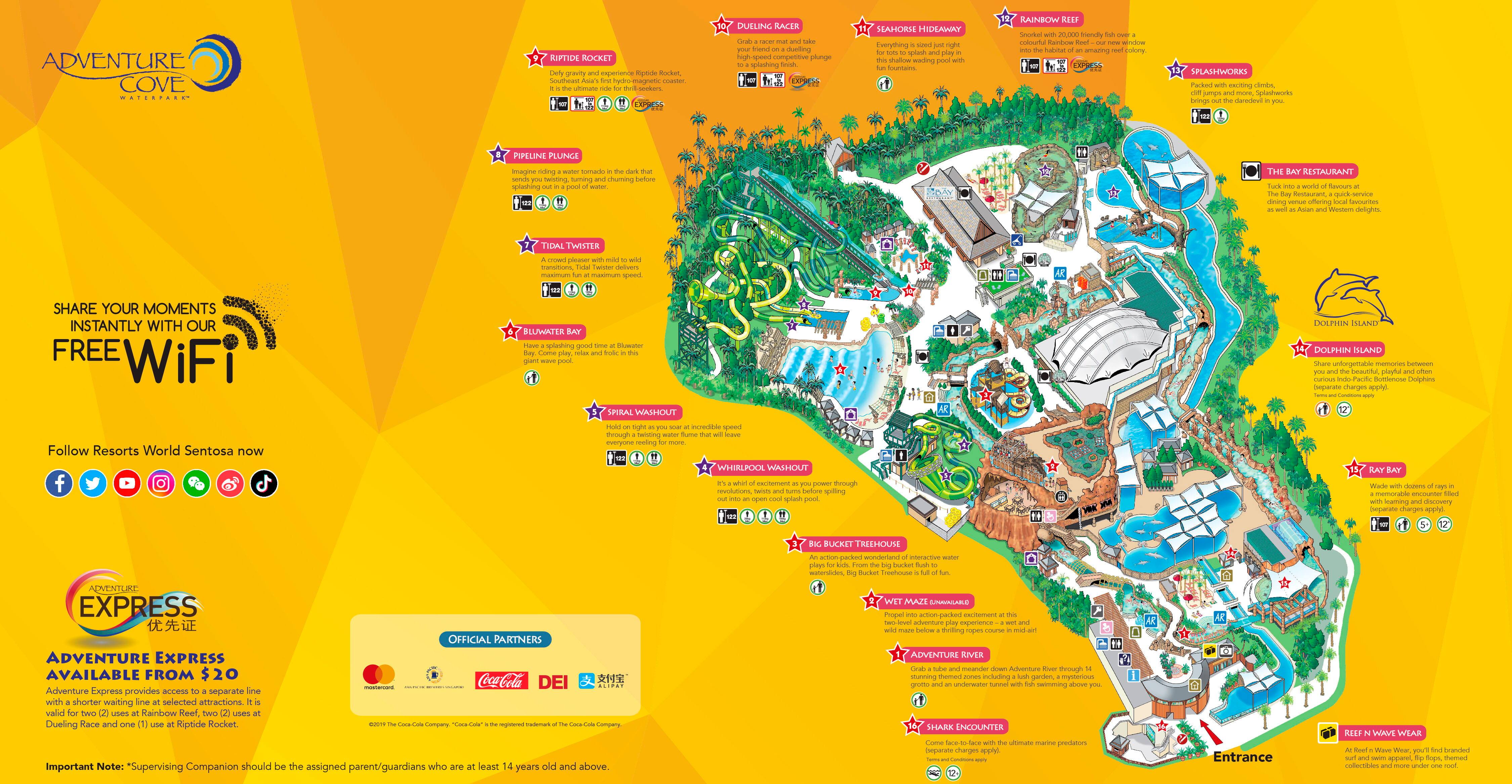 Sentosa Adventure Cove Waterpark Tickets In Singapore | Pelago